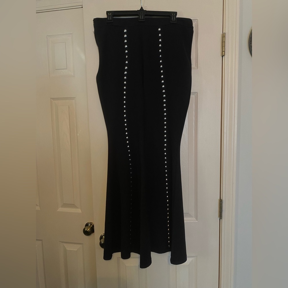 Studded bell bottom pants